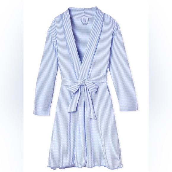 Striped Blue Women's Robe - Picture 10 of 10
